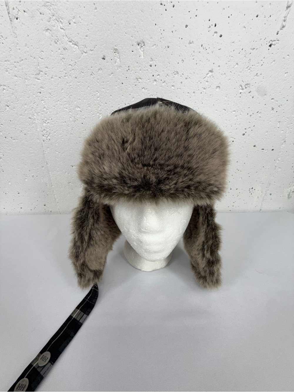 Helly Hansen Plaid Faux Fur Trapper Hat